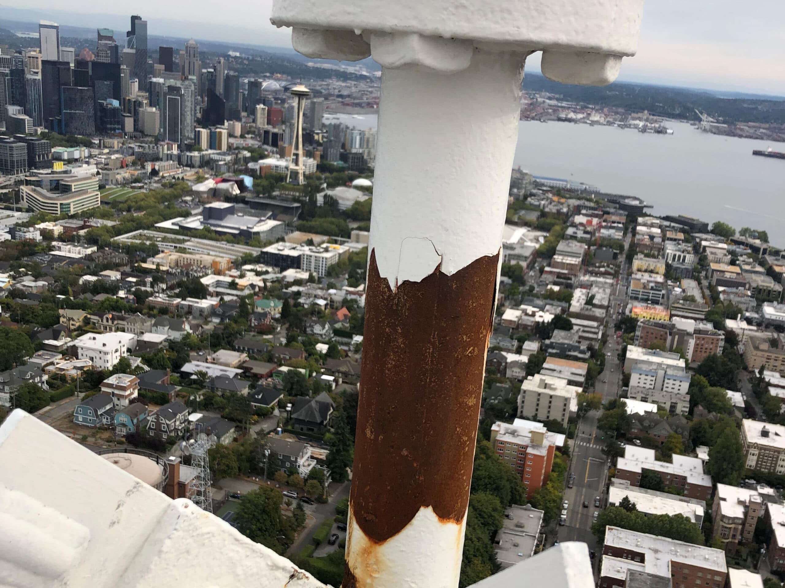 Rust Bleed Through on Tower Paint